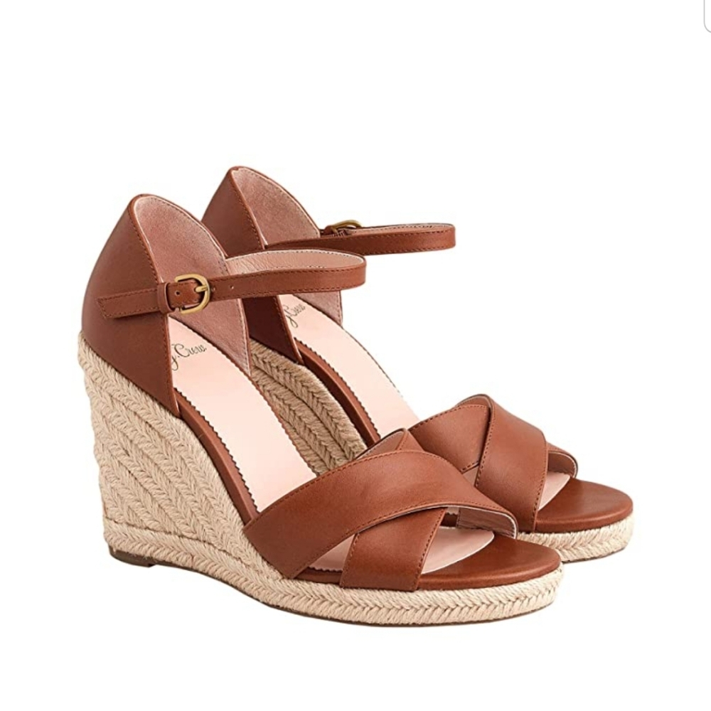 J.Crew leather espadrille sandals